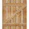 Ekena Millwork Spaced Board-n-Batten Shutters w/Z-Bar, Rough Sawn Western Red Cedar, 28 7/8W x 34H, PR RBS06Z29X034RWR - alternate 2